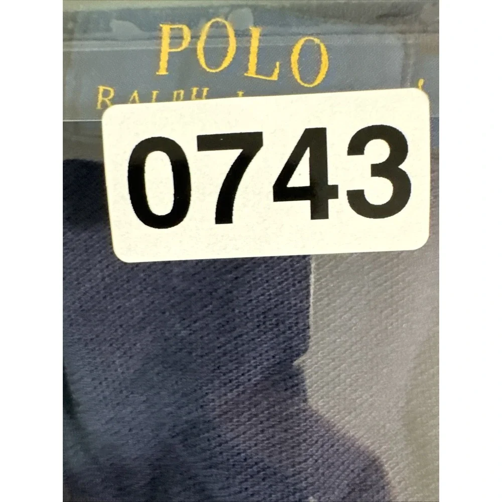 Polo Ralph Lauren Skull Crossbones Polo Shirt Mens L Custom Slim Fit Navy